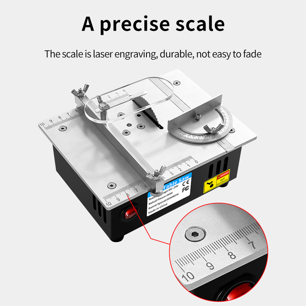 DC24V Household Miniature Wood - огляд і ціна Mini Table Saw For Woodworking