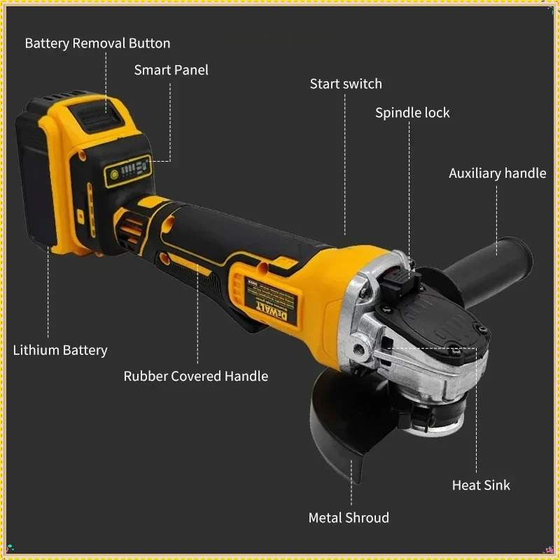Dewalt DCG406 125MM Brushless  - огляд і ціна Brushless Angle Grinder Battery Powered