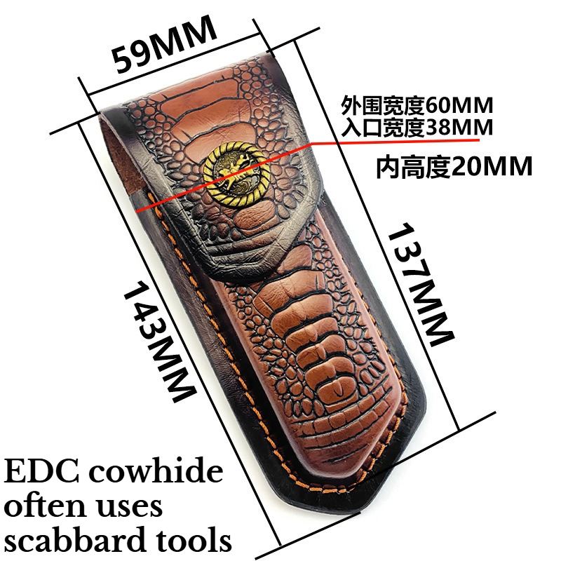 Folding Cowhide Knife Cover Un - огляд і ціна Hand Tools