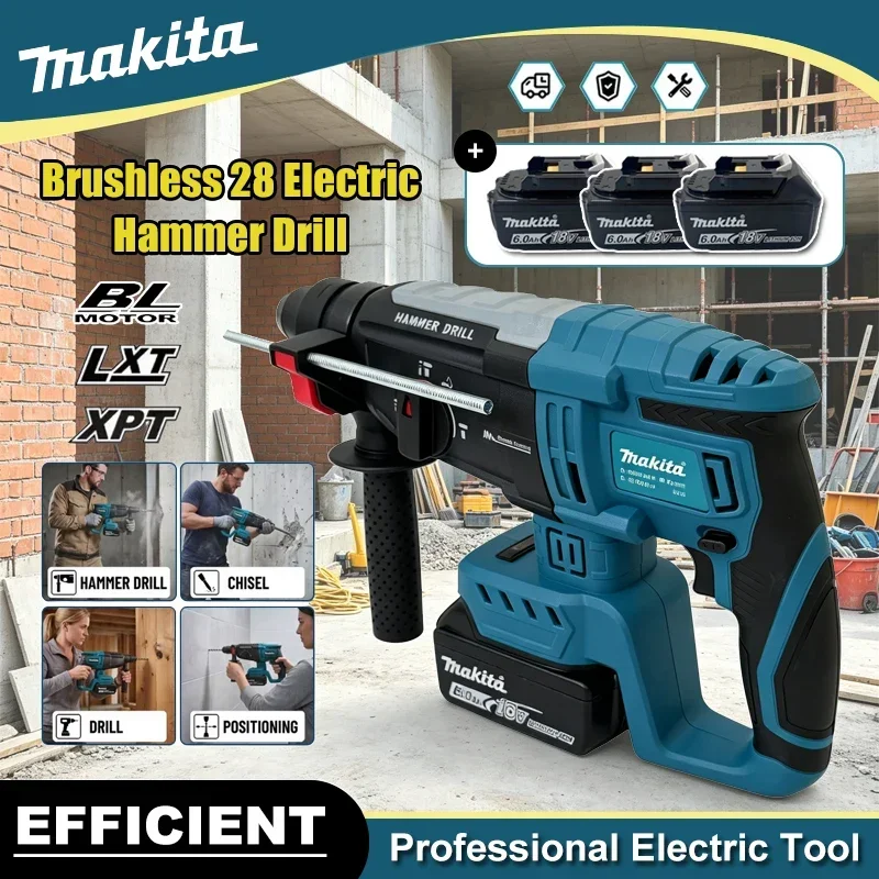 Makita Brushless Electric Hamm - огляд і ціна Brushless Cordless Electric Drill 18V