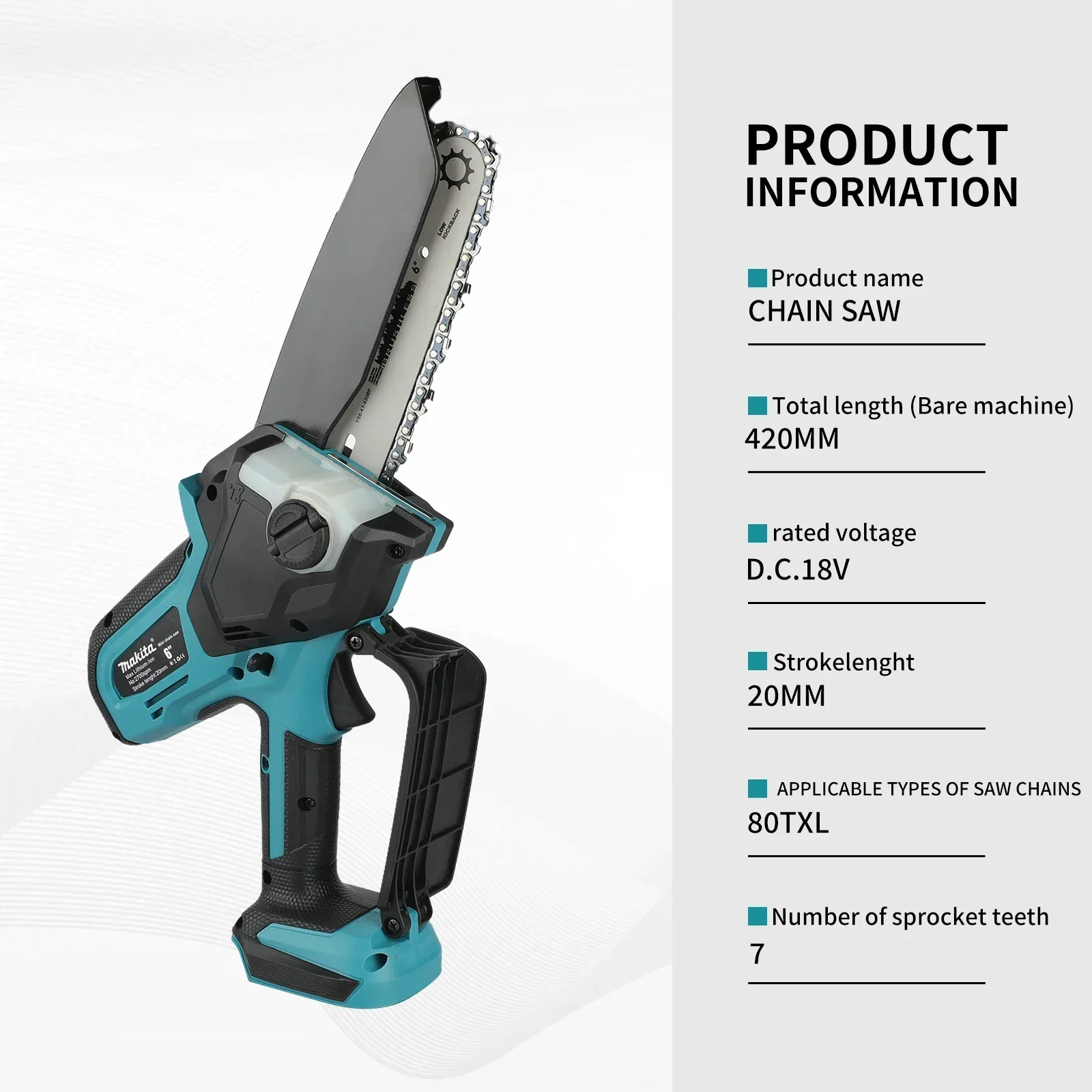 Makita UC286 6 Inch Chain Saw  - огляд і ціна Mini Electric Chainsaw 6 Inch