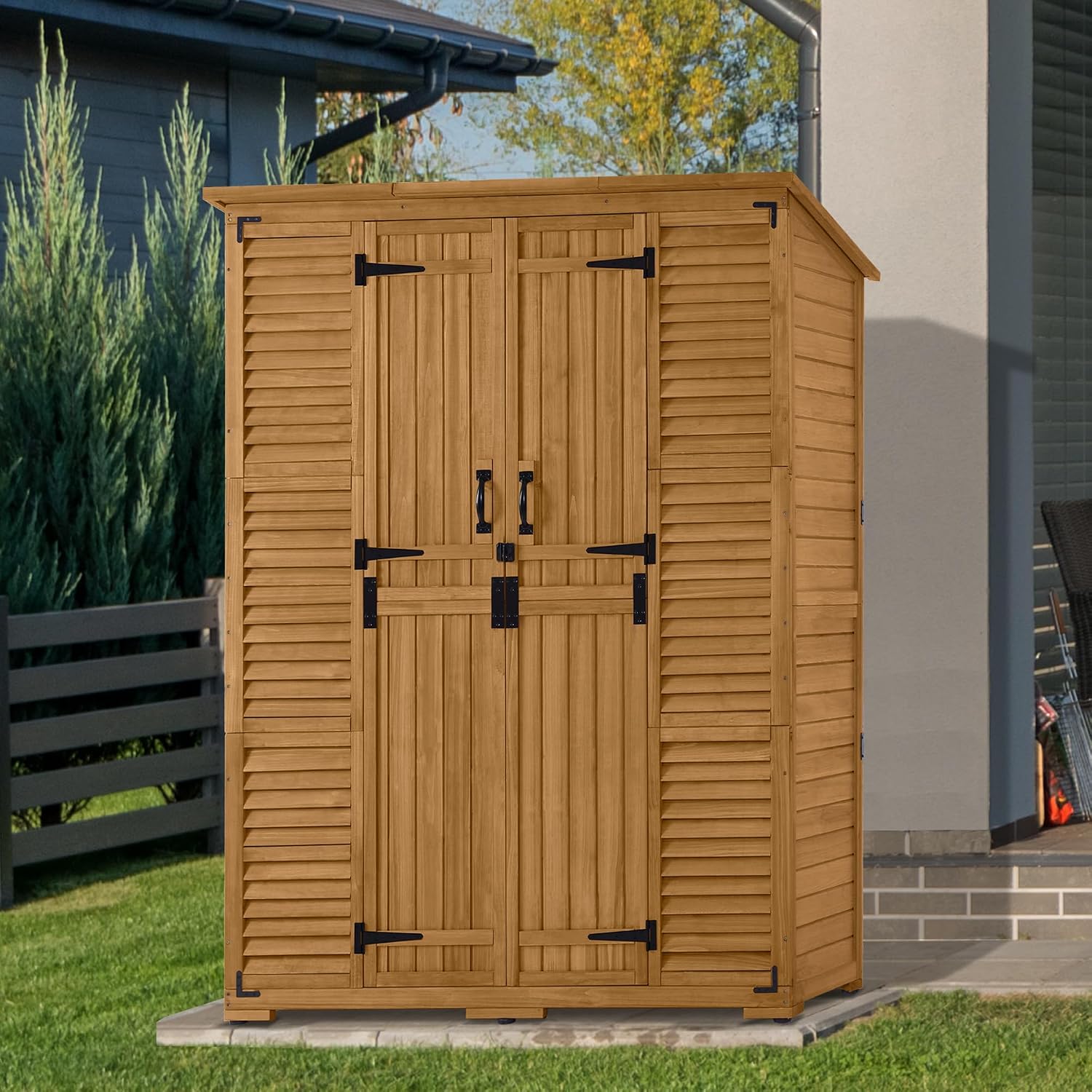 Outdoor Storage Cabinet with S - огляд і ціна Garden Tools