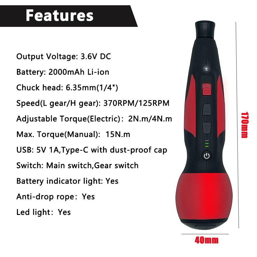 Mini Electric Screwdriver Adju - огляд і ціна Electric Screwdriver Rechargeable Usb