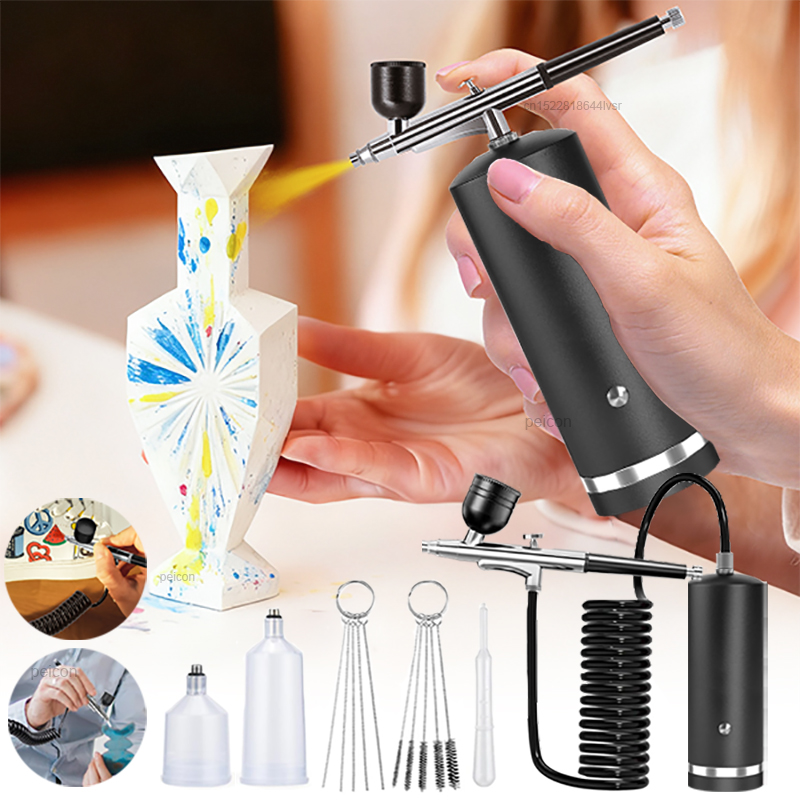 Airbrush with Compressor Paint - огляд і ціна Airbrush Kit With Mini Compressor