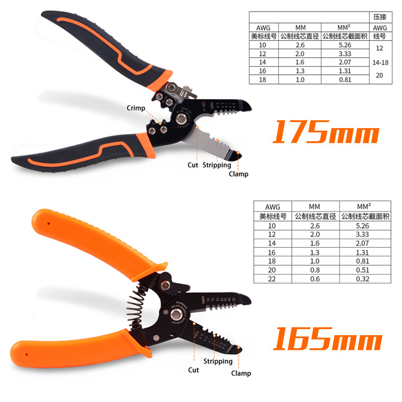 175mm Stripping Crimping Plier - огляд і ціна Automatic Wire Stripper Cutter