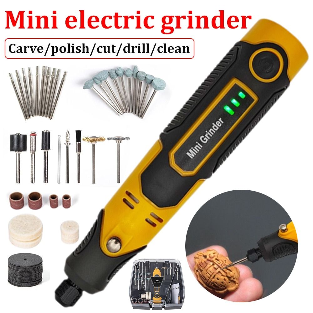 Cordless Mini Grinder 3 Speeds - огляд і ціна Cordless Rotary Tool Kit Accessories