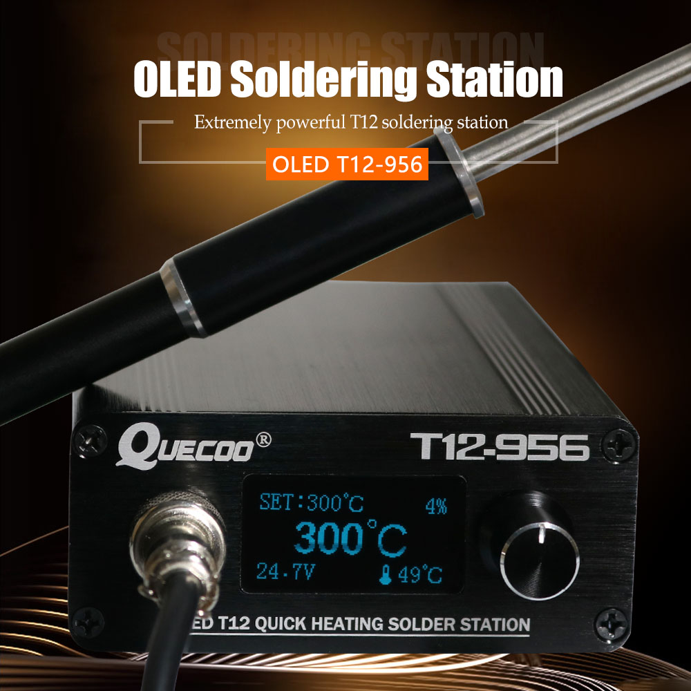 QUECOO T12-956 Soldering Digit - огляд і ціна Digital Soldering Station T12